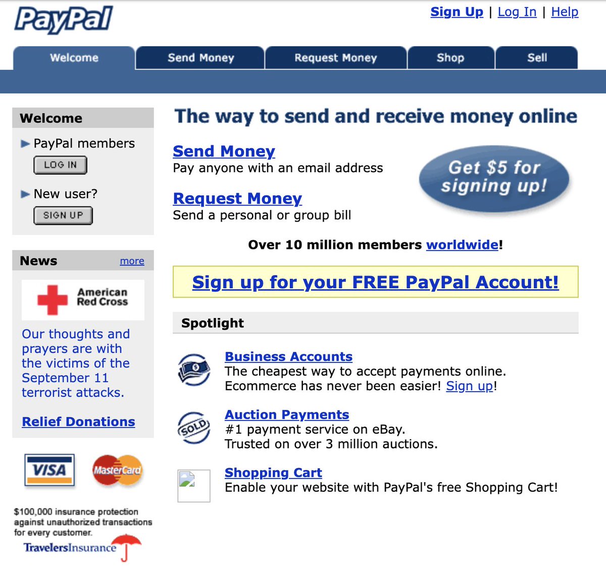 PayPal in 1999.